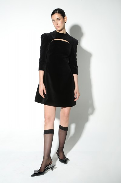 Abito corto a trapezio FW25A01 01