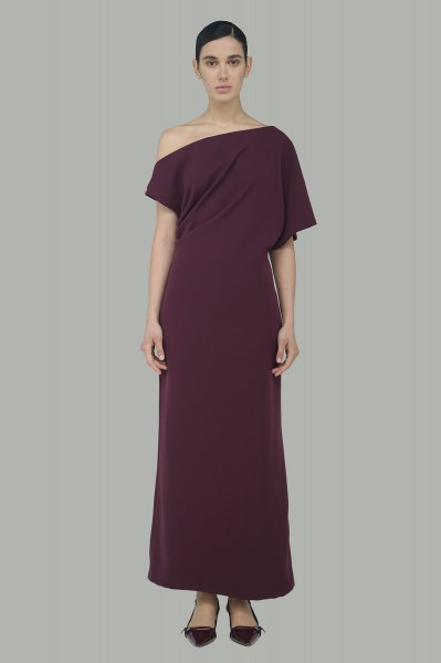 Abito scollo asimmetrico FW25A02 02