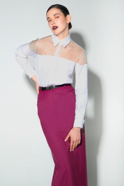 Camicia uomo con inserti in organza FW25C04c 01