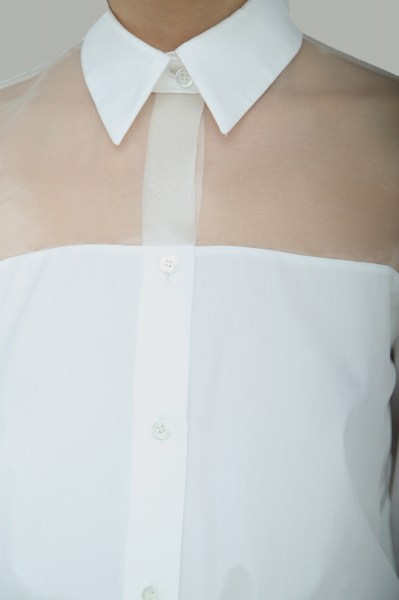 Camicia uomo con inserti in organza FW25C04c 02