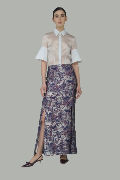 Gonna lunga in broccato FW25G03 02